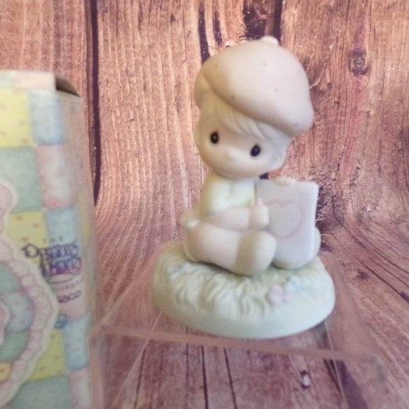 Precious Moments Loving You Dear Valentine 306932 Baby Boy Valentines Day Card - Picture 4 of 5